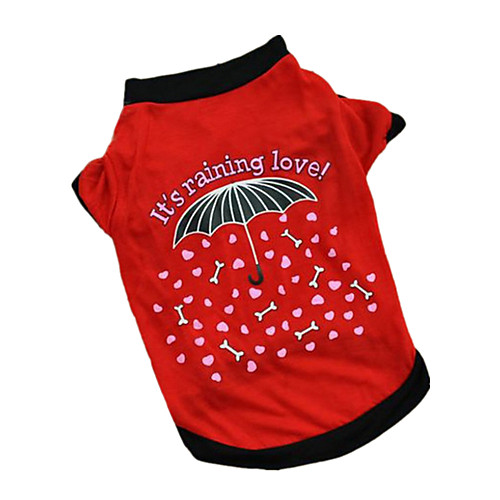 

Dog Shirt / T-Shirt Puppy Clothes Letter & Number Casual / Daily Dog Clothes Puppy Clothes Dog Outfits Red Pink Costume for Girl and Boy Dog Cotton XS S M L