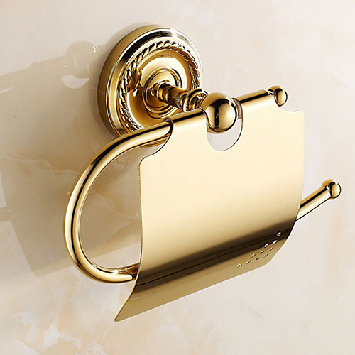 

Toilet Paper Holder Contemporary Brass Wall Mounted