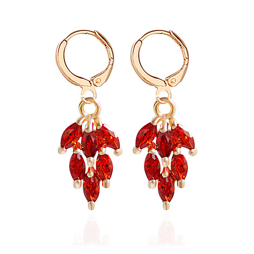 

Women's Drop Earrings Earrings Jewelry Rainbow / Gold / Silver / Red For Wedding Party Casual