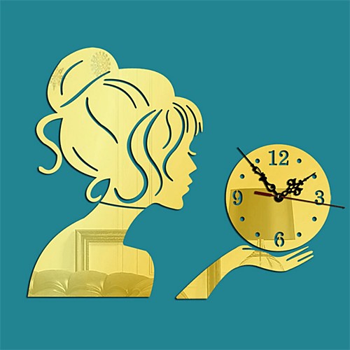 

Decorative Wall Stickers / Clock Stickers - 3D Wall Stickers / Mirror Wall Stickers People / Still Life / 3D Living Room / Bedroom / Study Room / Office / Removable