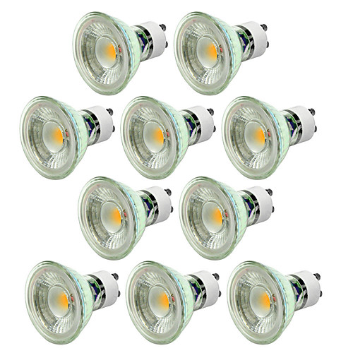 

10pcs 5 W LED Spotlight 550-650 lm GU10 1 LED Beads COB Dimmable Decorative Warm White Cold White 220-240 V