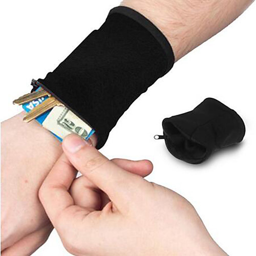 

Wrist Pouch Armband Wallet for Fitness Gym Workout Racing Running Sports Bag Multifunctional Quick Dry Moisture Wicking Cotton Cloth Nylon Running Bag