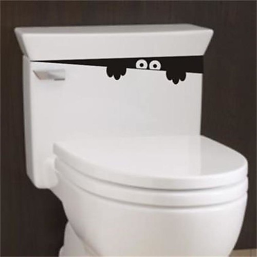 

1pc 28Cm4Cm Funny Peek Monster Toilet Seat Bathroom Wall Car Decal Sticker Vinyl Art Mural