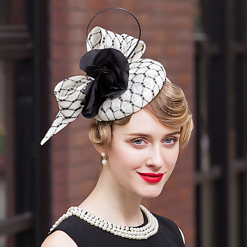 

Flax Feather Velvet Net Fascinators Hats Headpiece Elegant Style