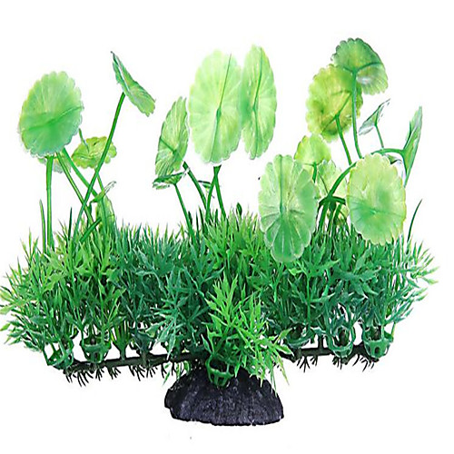 

Fish Tank Aquarium Decoration Fish Bowl Waterplant Artificial Plants Green Non-toxic & Tasteless Resin Plastic 1 pc