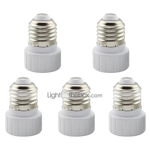 

5 pcs E27 to GU10 Ceramic Adapter Converter Base Holder Socket for LED Light Lamp