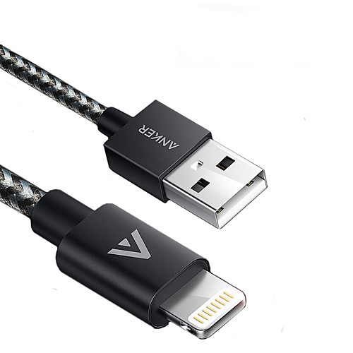 

Anker USB 2.0 Cable Braided <1m / 3ft Nylon For iPad Apple iPhone Phone Accessory