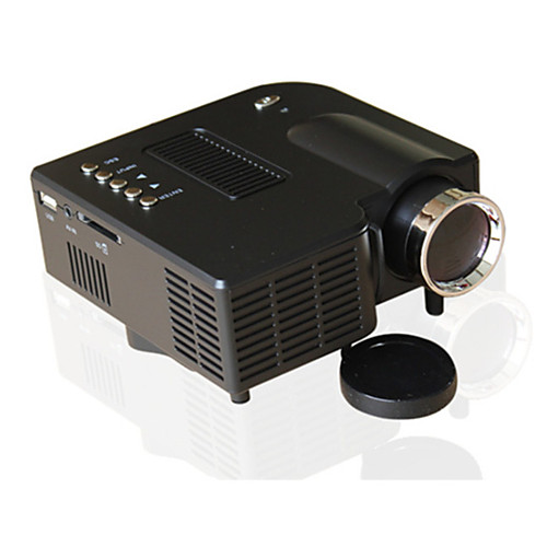 

UC28 Universal 400 Lumens HD 400Lumens Multimedia LED Homehold Projector Support 60 Inch Large Screen Projection USB/SD/AV Input Mini Entertainment Projector UC28