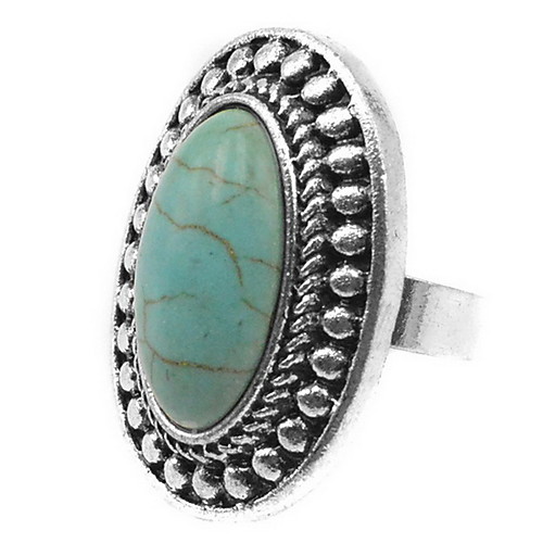 

Ring Turquoise Green Turquoise Alloy Daily Casual Jewelry