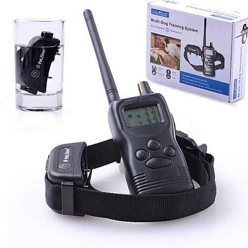 

Dog Dog Training Collars Waterproof Adjustable / Retractable Rechargeable Remote Control Electronic / Electric Training Shock / Vibration Solid Colored Plastic Black
