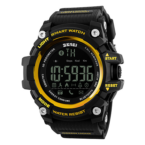 

SKMEI Men's Women's Sport Watch Smartwatch Wrist Watch Digital Rubber Black / Red 30 m Water Resistant / Waterproof Alarm Calendar / date / day Digital Luxury - Yellow Red Blue / Remote Control / RC