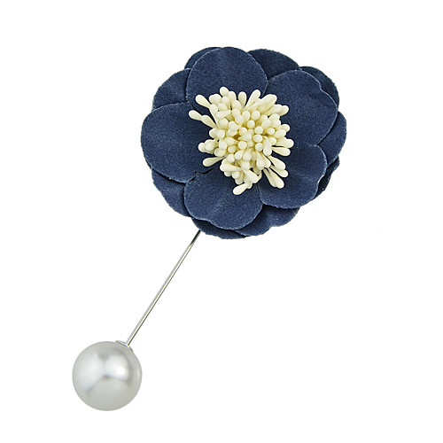 

Women's Brooches Basic Pearl Brooch Jewelry Purple Blue Gray For Casual