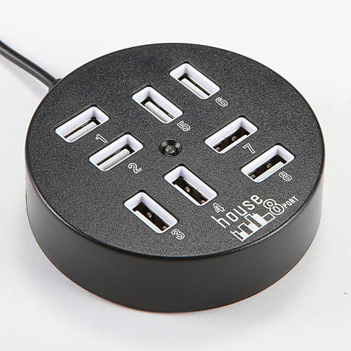 

USB 2.0 to Multiple 8 USB 2.0 Converter Adapter HUB White Black