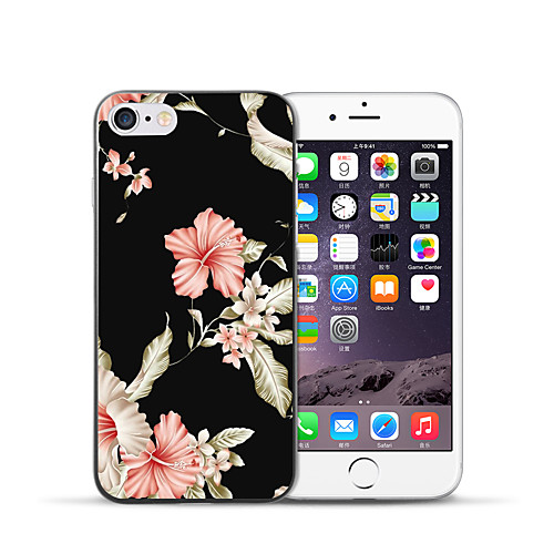 

Case For Apple iPhone 8 Plus / iPhone 8 / iPhone 7 Plus Pattern Back Cover Flower Soft TPU