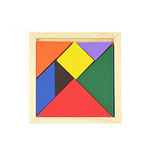 

1 pcs Tangram Jigsaw Puzzle Wooden Puzzle Wooden Model Educational Toy DIY Classic Kid's Toy Gift