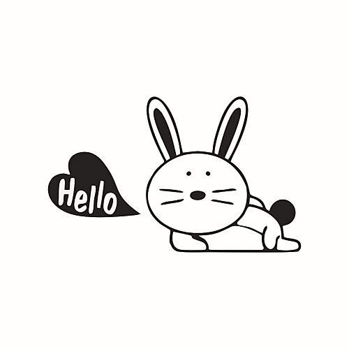 

Animals / Fashion / Cartoon Wall Stickers Plane Wall Stickers Decorative Wall Stickers / Light Switch Stickers, Vinyl Home Decoration Wall Decal Wall / Switch Decoration 1