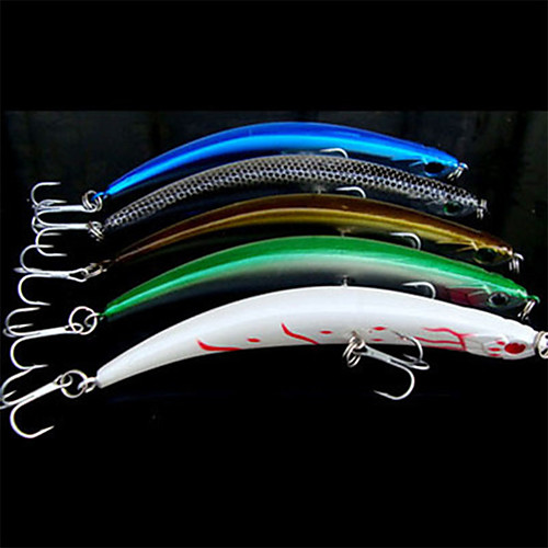 

5 pcs Fishing Lures Pencil Sinking Bass Trout Pike General Fishing Plastic