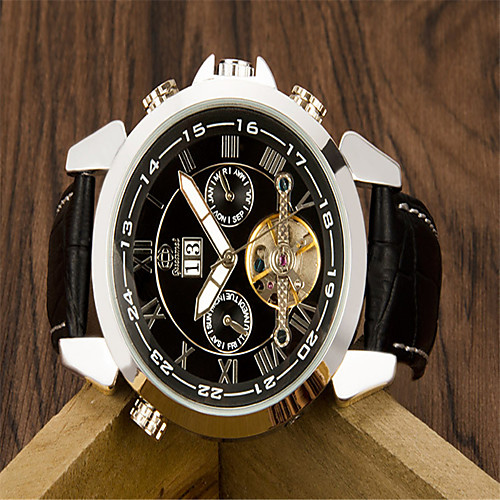 

Men's Wrist Watch Quartz Leather Black Casual Watch Analog Casual Fashion - Black / Gold Gold / White Black / Silver