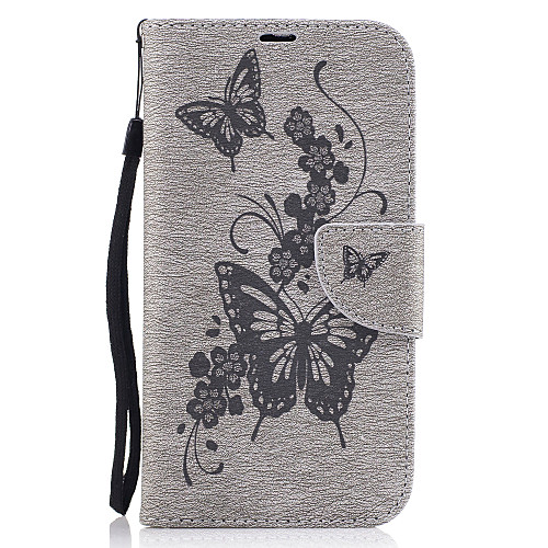 

Case For Motorola Moto G4 Plus / MOTO G4 Wallet / Card Holder / with Stand Full Body Cases Butterfly Hard PU Leather
