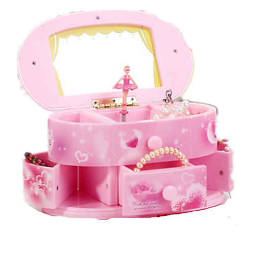 

Music Box Music Jewelry box Ballerina Music Box Musical Jewellery Box Music Box Dancer Classic & Timeless Pink Ballet Dancer Lighting Unique Plastic Women's Boys' Girls' Kid's Adults Graduation Gifts