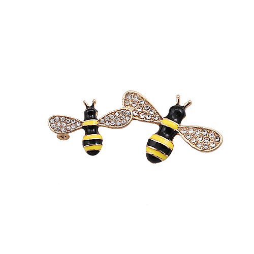 

Brooches Animal Ladies Luxury Rhinestone Imitation Diamond Brooch Jewelry Yellow For Party Wedding Special Occasion Casual Daily