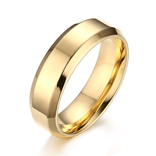 

Band Ring Silver Gold Black Steel 6 7 8 9 10 / Men's