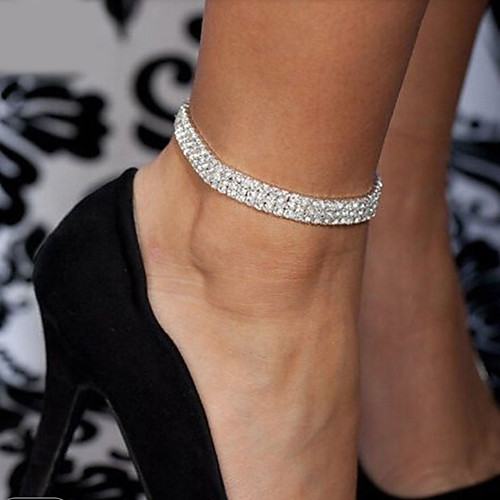 

Leg Chain feet jewelry Ladies Fashion Women's Body Jewelry For Party Wedding Crystal Crystal Alloy Silver Gold