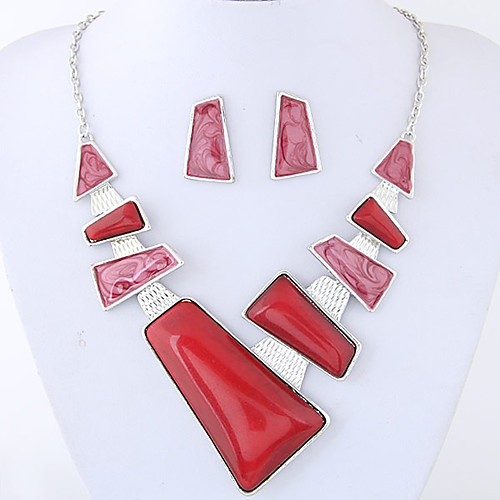 

Women's Jewelry Set Ladies Elegant Fashion Euramerican Earrings Jewelry Red / Blue For Party Daily