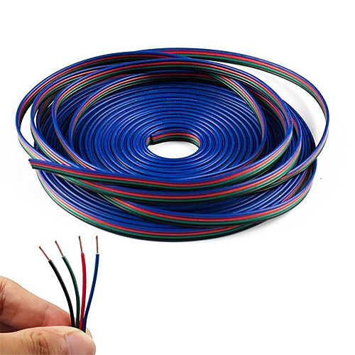 

20M 4-Pin RGB Extension Cable Wire Cord for 5050 3528 Color Changing Flexible LED Strip Light