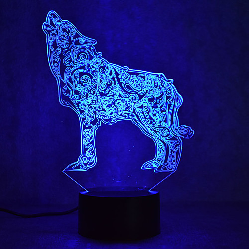 

3D Nightlight Waterproof Sensor Dimmable LED Modern Contemporary USB 1 pc