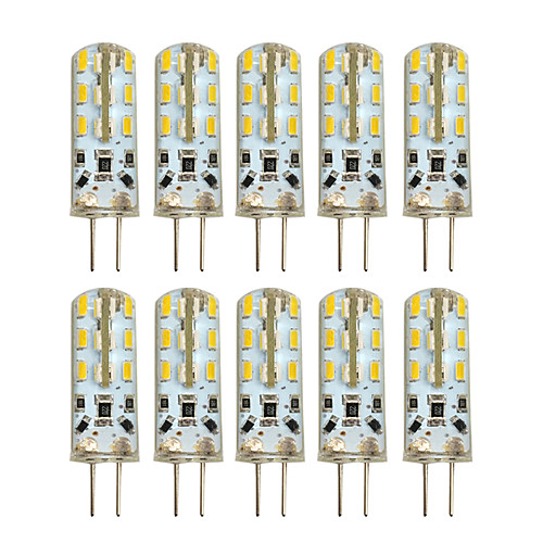 

10pcs 2 W LED Bi-pin Lights 100-200 lm G4 T 24 LED Beads SMD 3014 Warm White Cold White 12 V / 10 pcs / RoHS