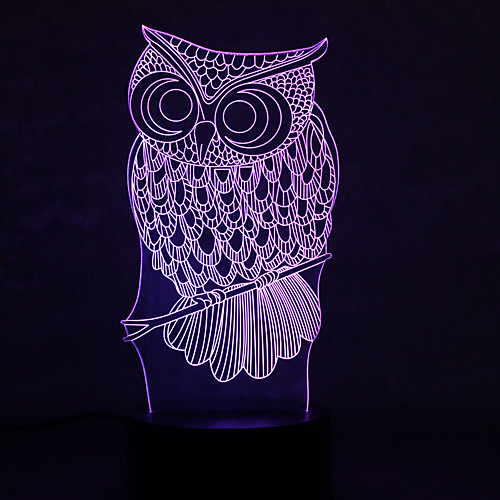 

3D Nightlight Waterproof Sensor Dimmable LED Modern Contemporary USB 1 pc