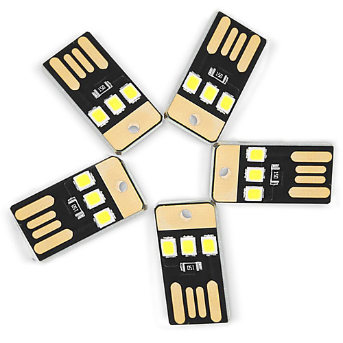 

Mini LED Chip Night Light Outdoor Lights USB 5-Piece Lamp