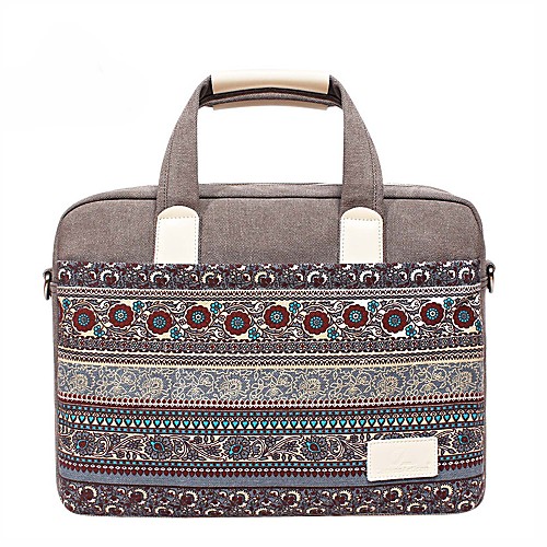 

13.3"" 14"" 15.6"" Bohemian Style Canvas Laptop Shoulder Messenger Bag Handbags for Macbook/Surface/HP/Dell/Samsung/Sony Etc