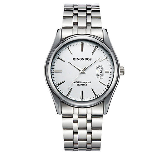 

KINGNUOS Men's Wrist Watch Analog Quartz Casual Calendar / date / day Cool / Stainless Steel