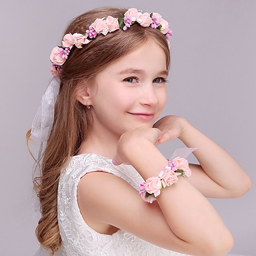 

Foam Headbands / Flowers / Headwear with Floral 1pc Wedding / Special Occasion / Casual Headpiece