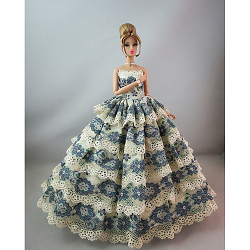 

Party / Evening Dresses For Barbiedoll Lace / Satin Dress For Girl's Doll Toy