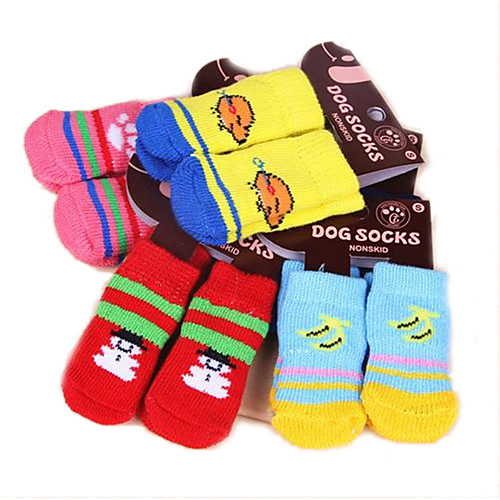 

Cat Dog Socks Casual / Daily Keep Warm Cartoon For Pets Cotton Random Color / Winter