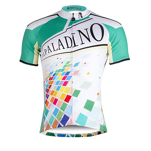 

ILPALADINO Men's Short Sleeve Cycling Jersey Summer Polyester Skull Bike Jersey Top Mountain Bike MTB Road Bike Cycling Ultraviolet Resistant Quick Dry Breathable Sports Clothing Apparel / Stretchy