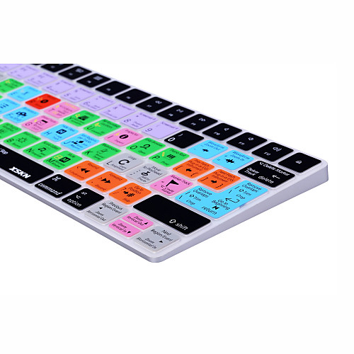 

XSKN Logic Pro X 10.3 Shortcut Silicone Keyboard Skin for Magic Keyboard 2015 Version (US/EU Layout)