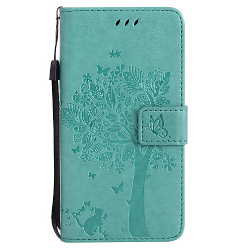 

Case For Samsung Galaxy J7 Prime / J7 (2016) / J7 Wallet / Card Holder / with Stand Full Body Cases Tree Hard PU Leather