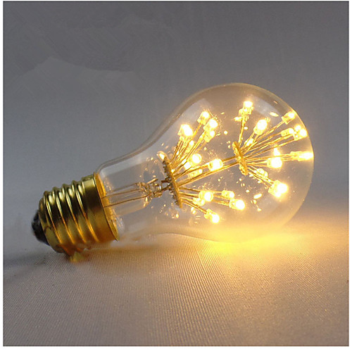 

1pc 3 W LED Filament Bulbs 200-300 lm E26 / E27 A60(A19) 30 LED Beads SMD Decorative Starry Warm White 85-265 V / 1 pc / RoHS