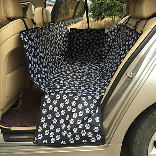 

Cat Dog Car Seat Cover Portable Breathable Double-Sided Solid Colored Fabric Black / Foldable