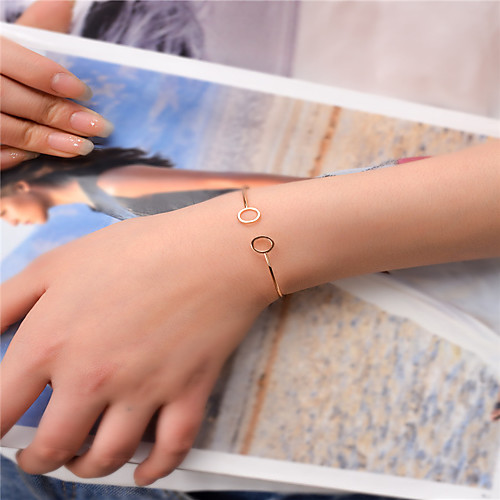 

Women's Cuff Bracelet Fashion Copper Bracelet Jewelry Gold / Black / Silver For Party Special Occasion Gift