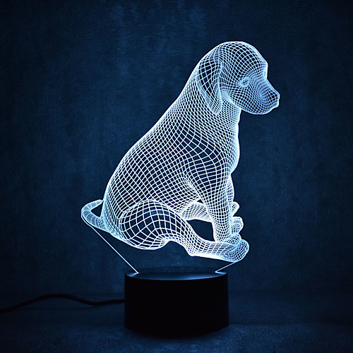 

3D Nightlight Waterproof Sensor Dimmable LED Modern Contemporary USB 1 pc