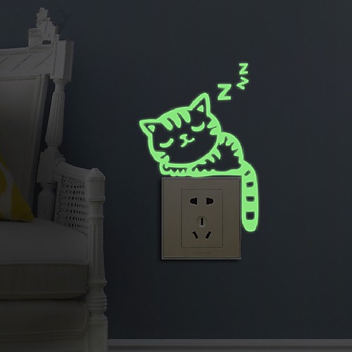 

Animals / Fashion / Leisure Wall Stickers Luminous Wall Stickers Light Switch Stickers, Paper Home Decoration Wall Decal Wall / Switch Decoration 1 set