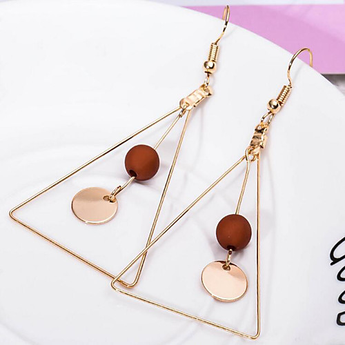 

Women's Drop Earrings Dangle Earrings Geometrical Ladies Simple Style Earrings Jewelry White / Black / Coffee For Daily