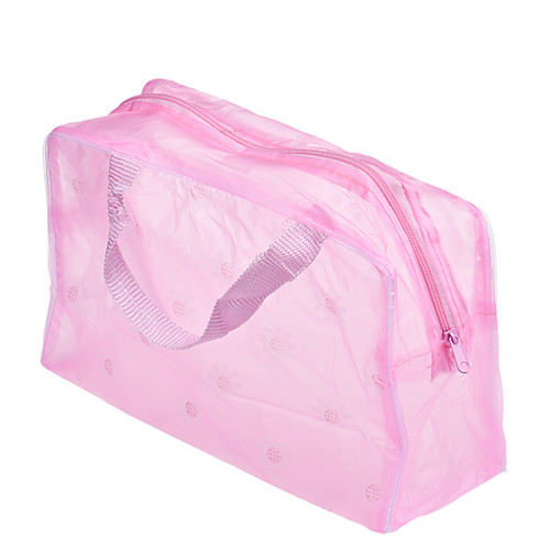 

1Pcs Portable Waterproof Makeup Cosmetic Toiletry Travel Organizer Cosmetic Bag Color Random