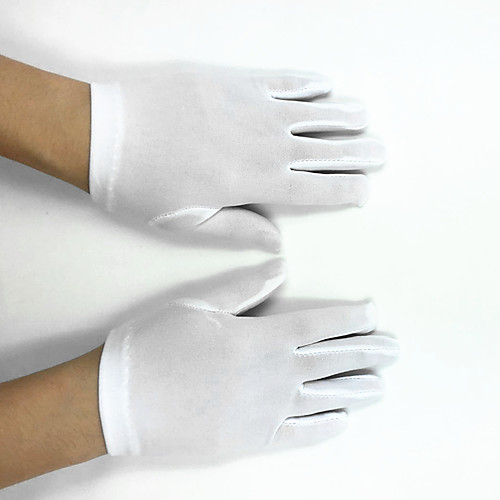 

Polyester Elastic Satin Wrist Length Glove Flower Girl Gloves