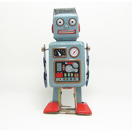 

Robot Wind-up Toy Machine Robot Metalic Iron Anime 1 pcs Kid's Boys' Girls' Toy Gift